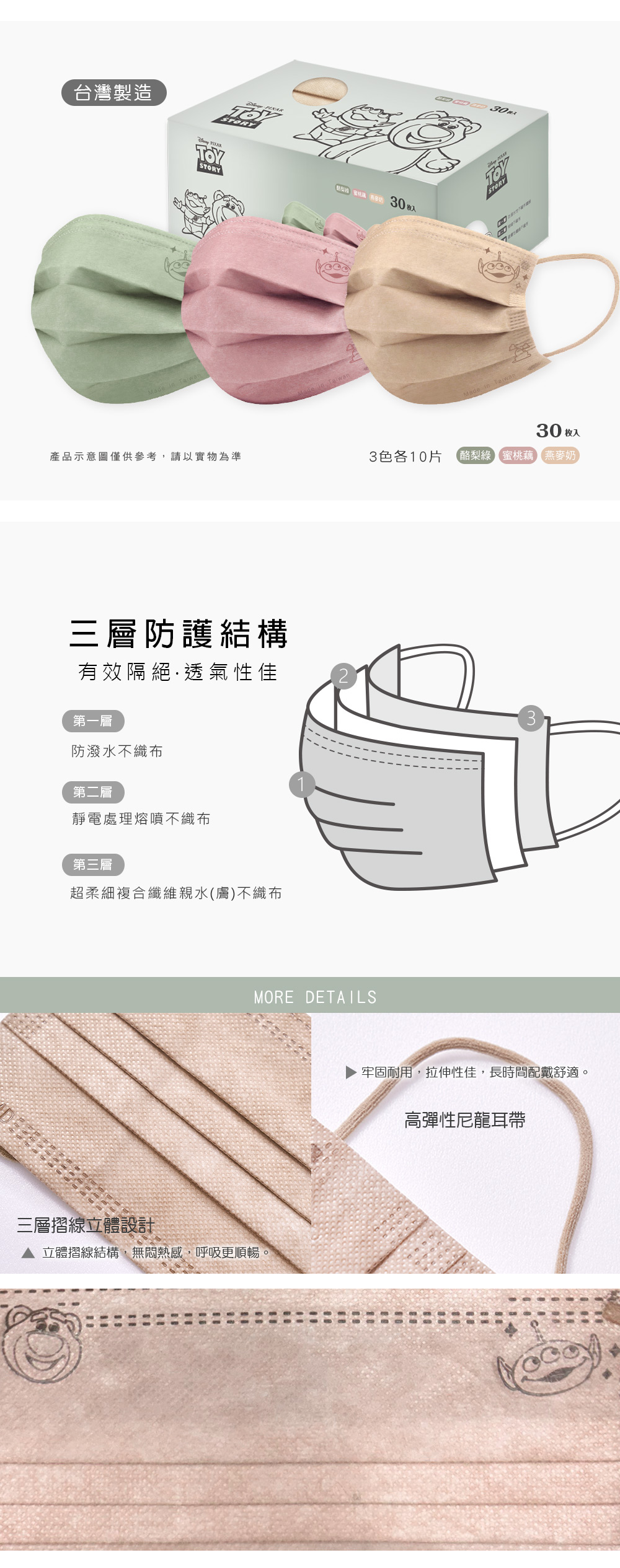 玩具總動員成人口罩(30入)-02